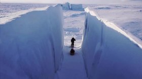 Ледник Бирдмора - продуваемый всеми ветрами лабиринт изо льда