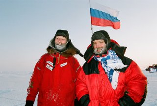 Путешествие к Северному полюсу полярной ночью Матвея Шпаро и Бориса Смолина зимой 2008 года